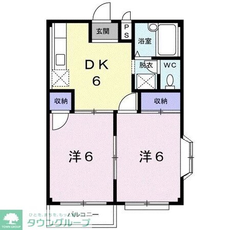 エルディム田野の物件間取画像